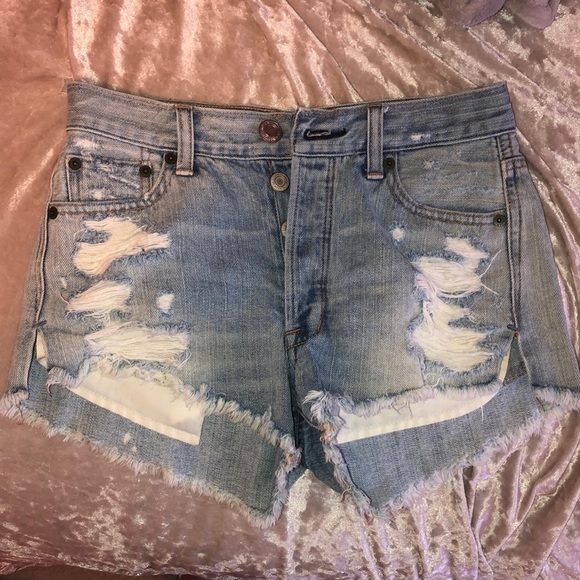 American Eagle Outfitters Pants - American eagle high waisted distressed shorts